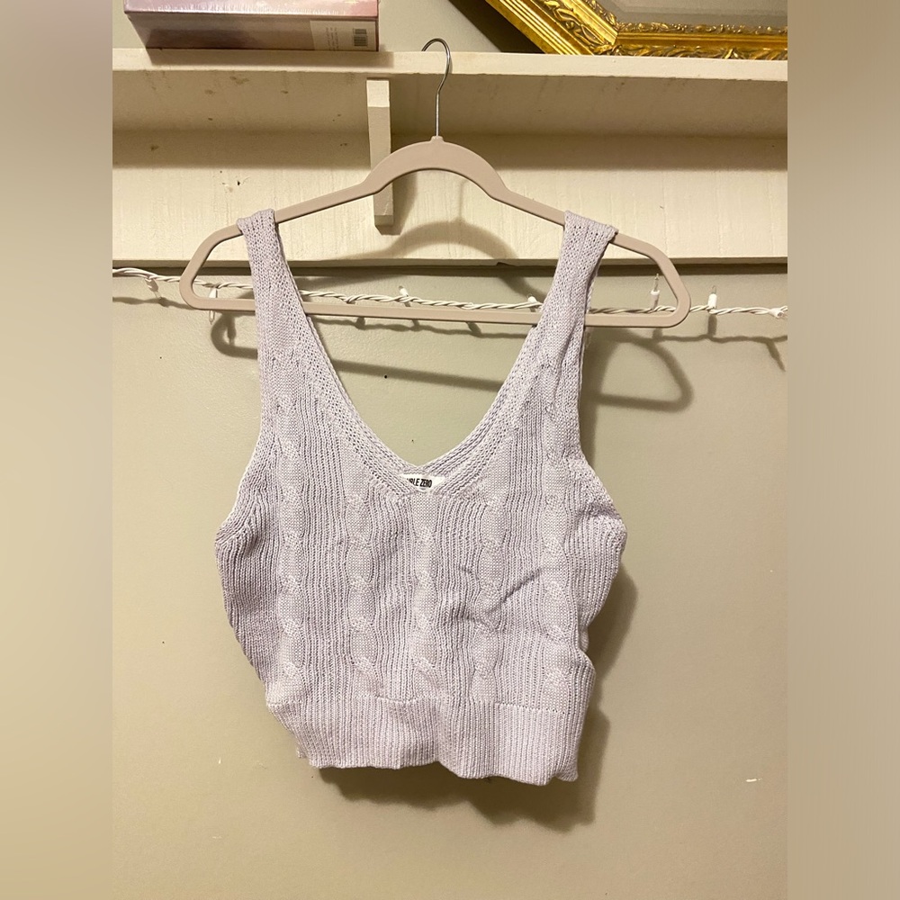 light blue double zero sweater tank/vest